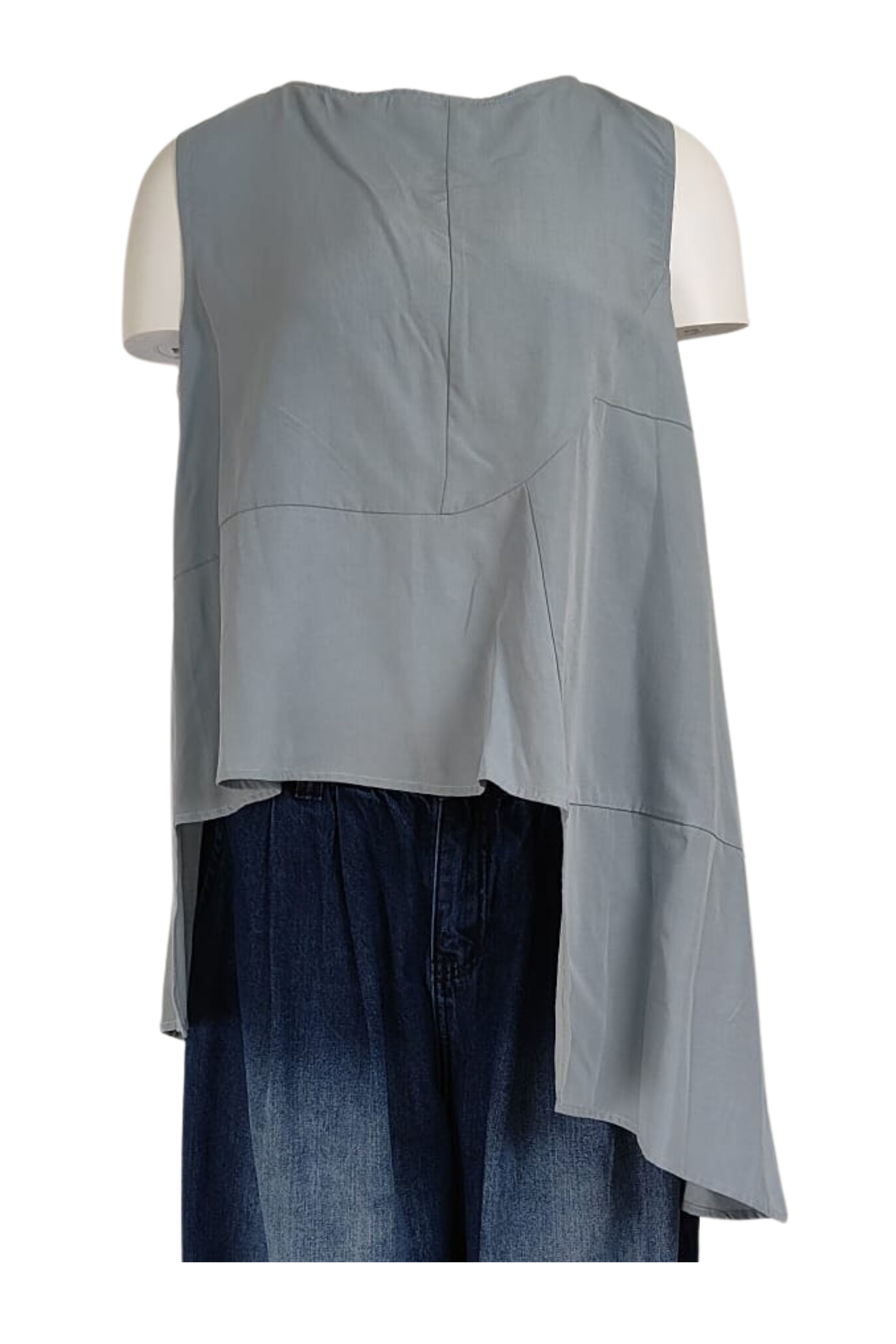 camisa asimetrica gris wendy trendy