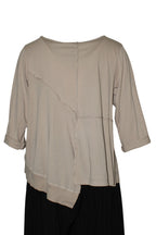 Camiseta Wendy Trendy Bajo Asimétrico 100% Algodón