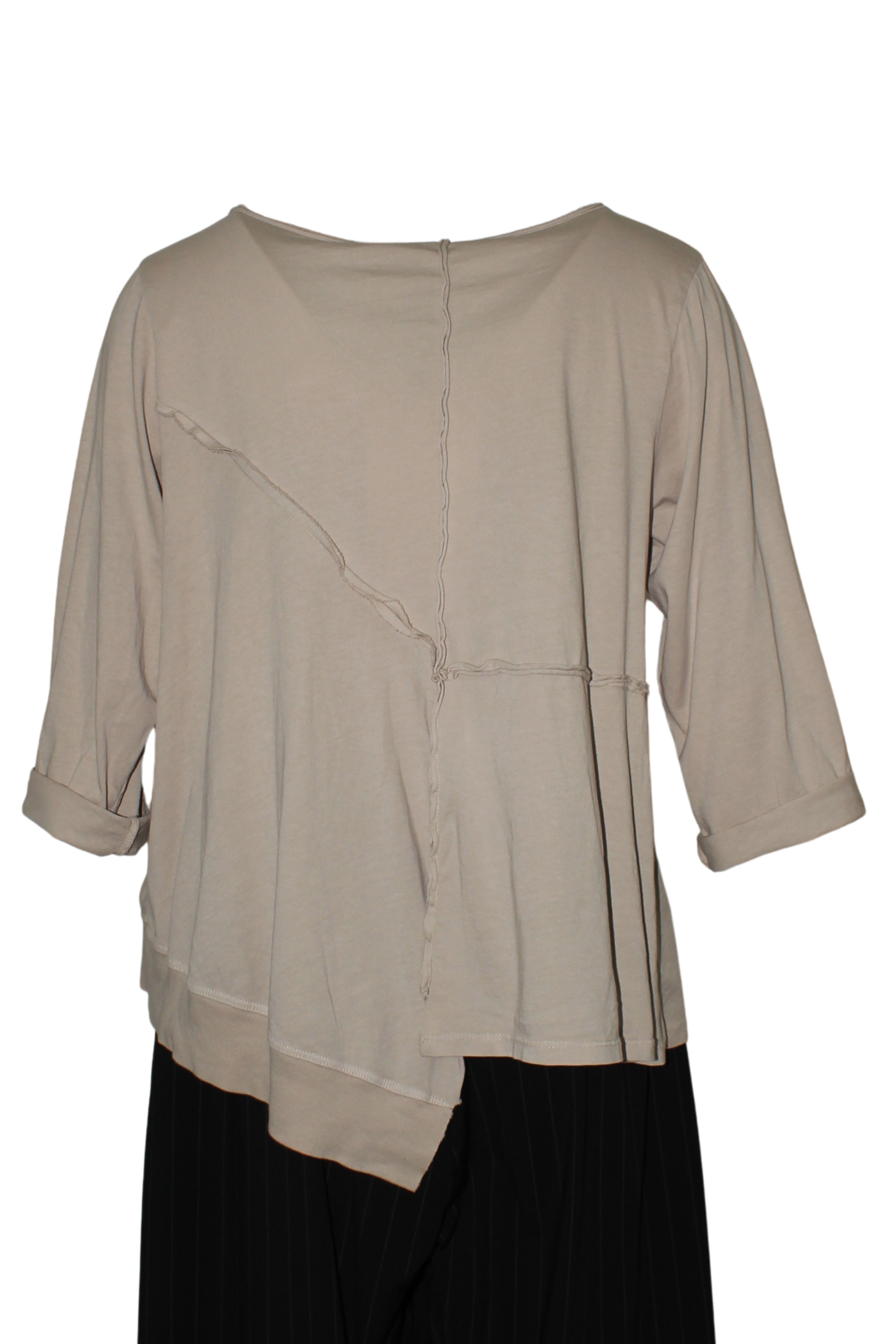 Camiseta Wendy Trendy Bajo Asimétrico 100% Algodón