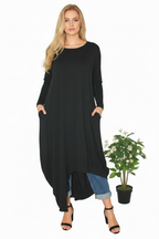camiseta wendy trendy larga asimetrica