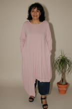 camiseta wendy trendy asimetrica rosa