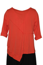 Camiseta Wendy Trendy Bajo Asimétrico 100% Algodón