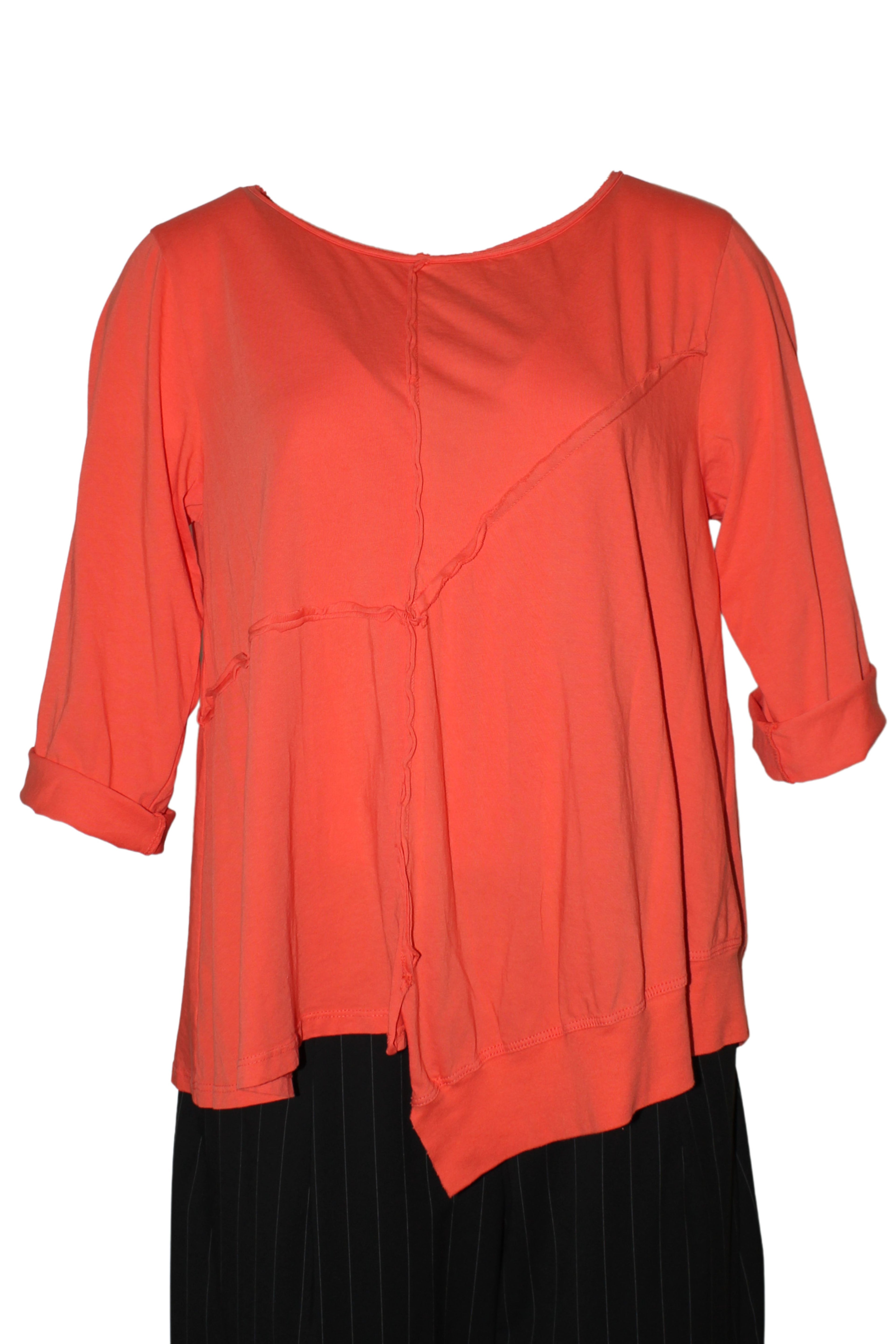 Camiseta Wendy Trendy Bajo Asimétrico 100% Algodón