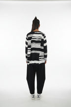 camiseta de rayas blancas en relieve de wendy trendy