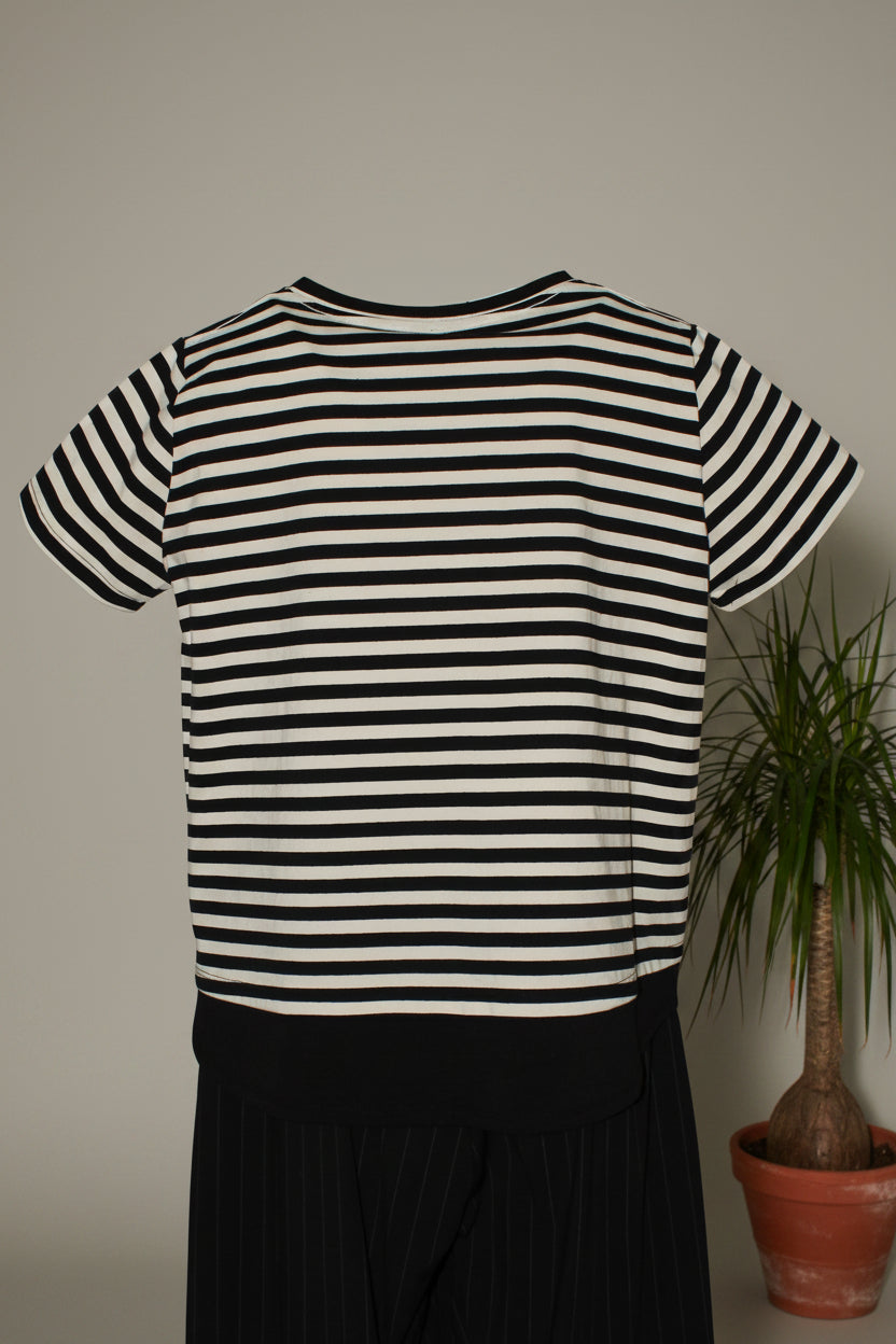 camiseta wendy trendy rayas bajo textura