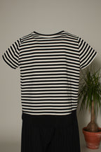 camiseta wendy trendy rayas bajo textura