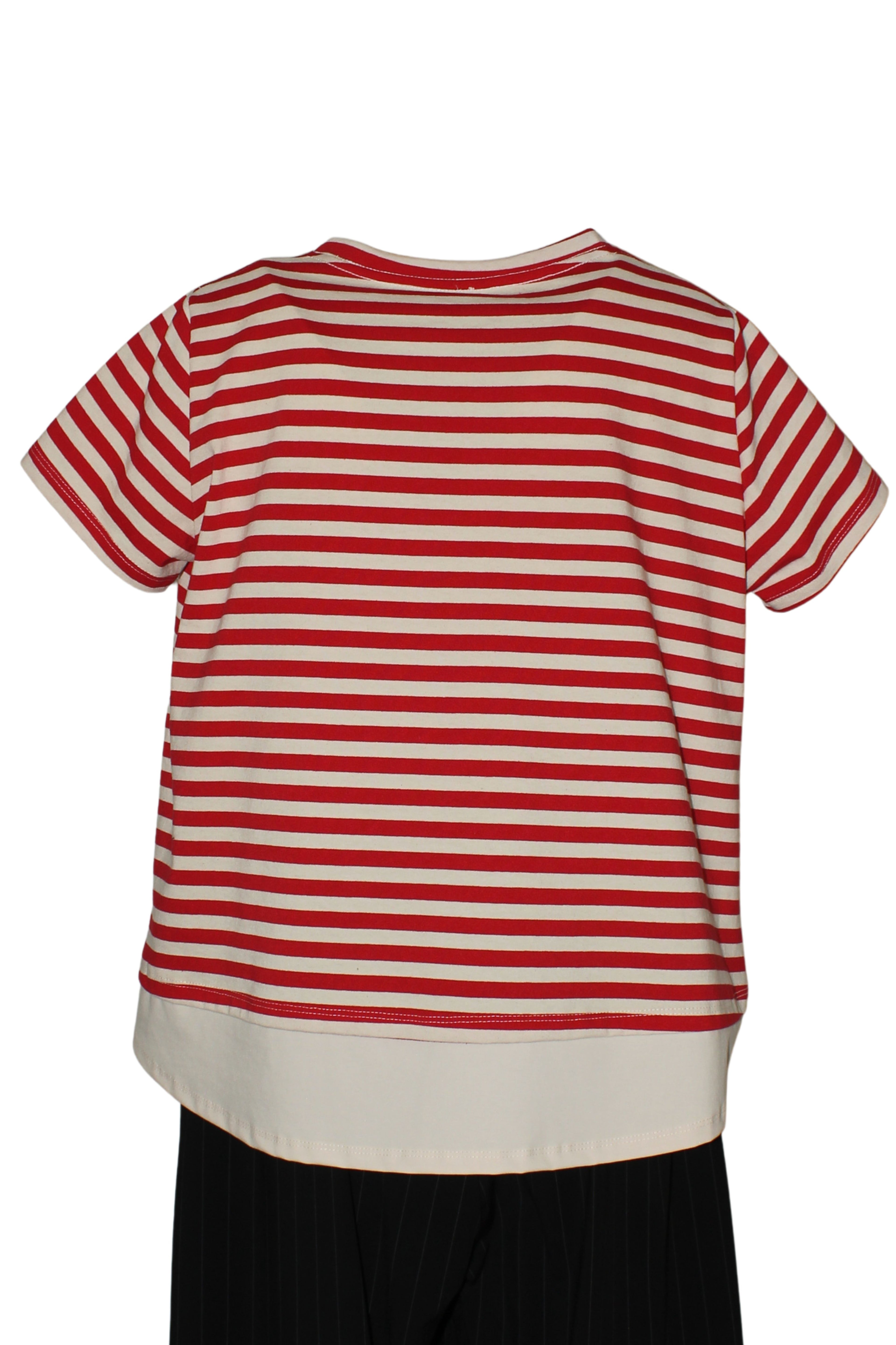 camiseta wendy trendy rayas bajo textura