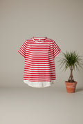 camiseta wendy trendy rayas bajo textura