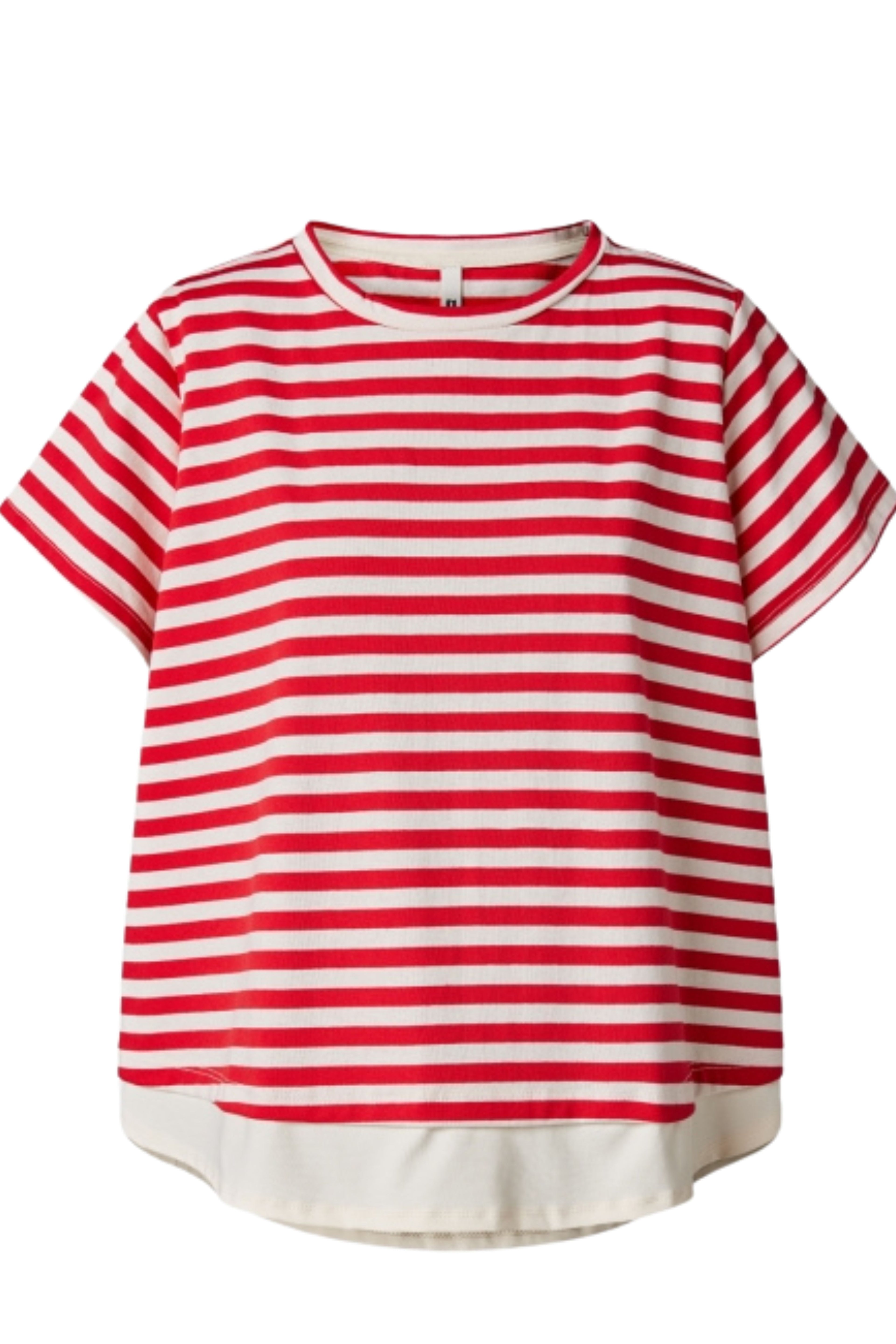 camiseta wendy trendy rayas bajo textura