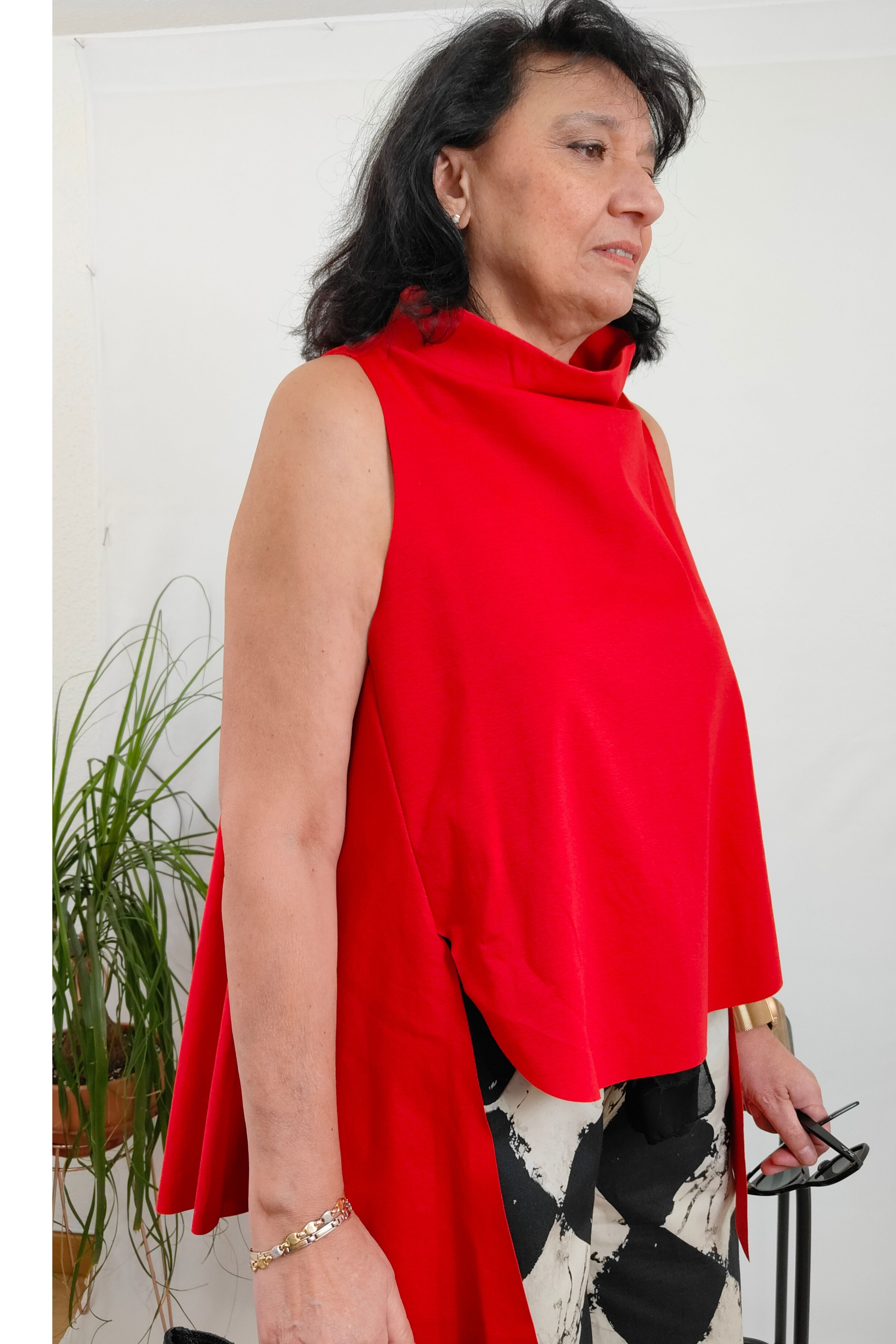 chalecos wendy trendy cuello alto asimetricos