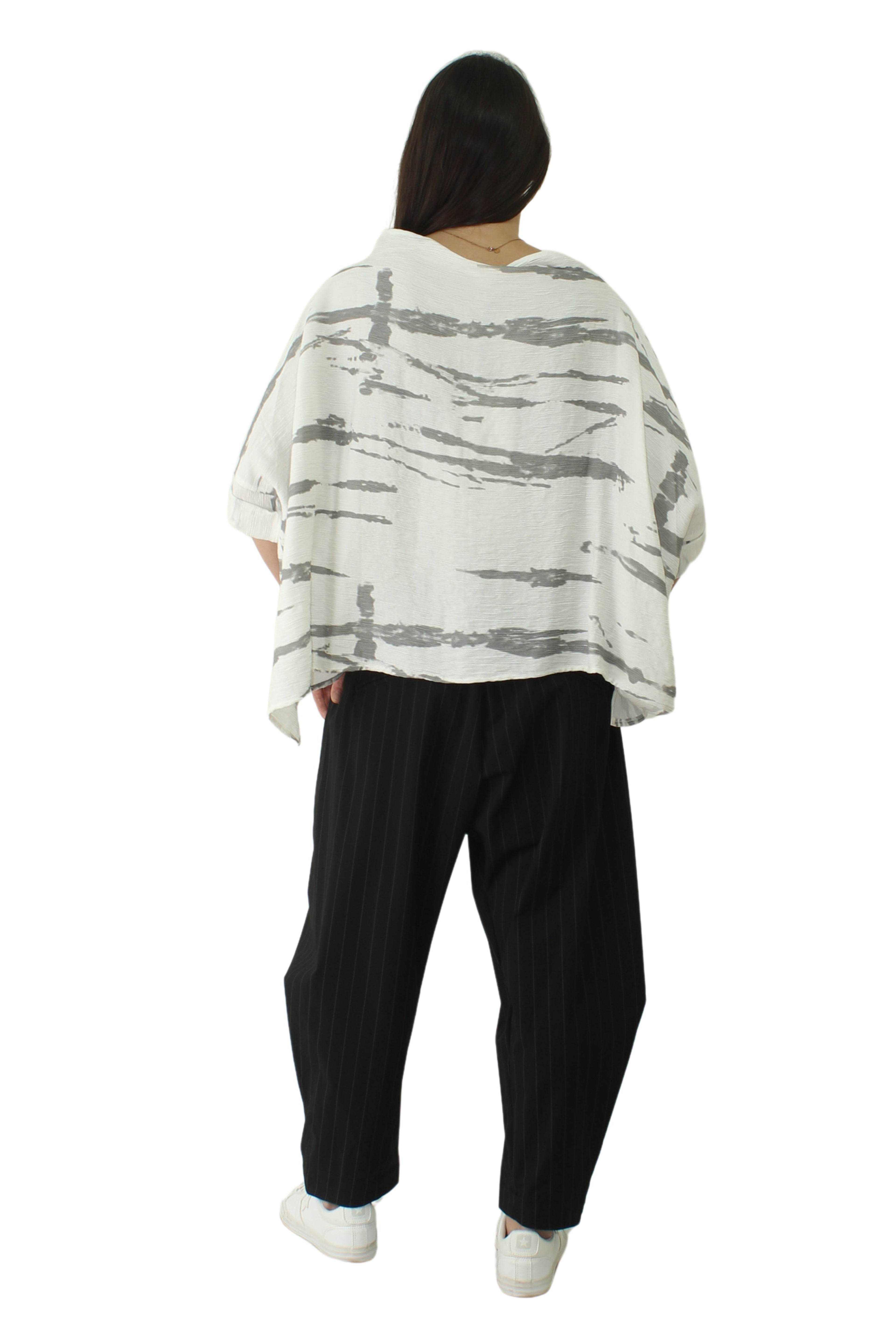 camiseta con manchas grises de wendy trendy cebra