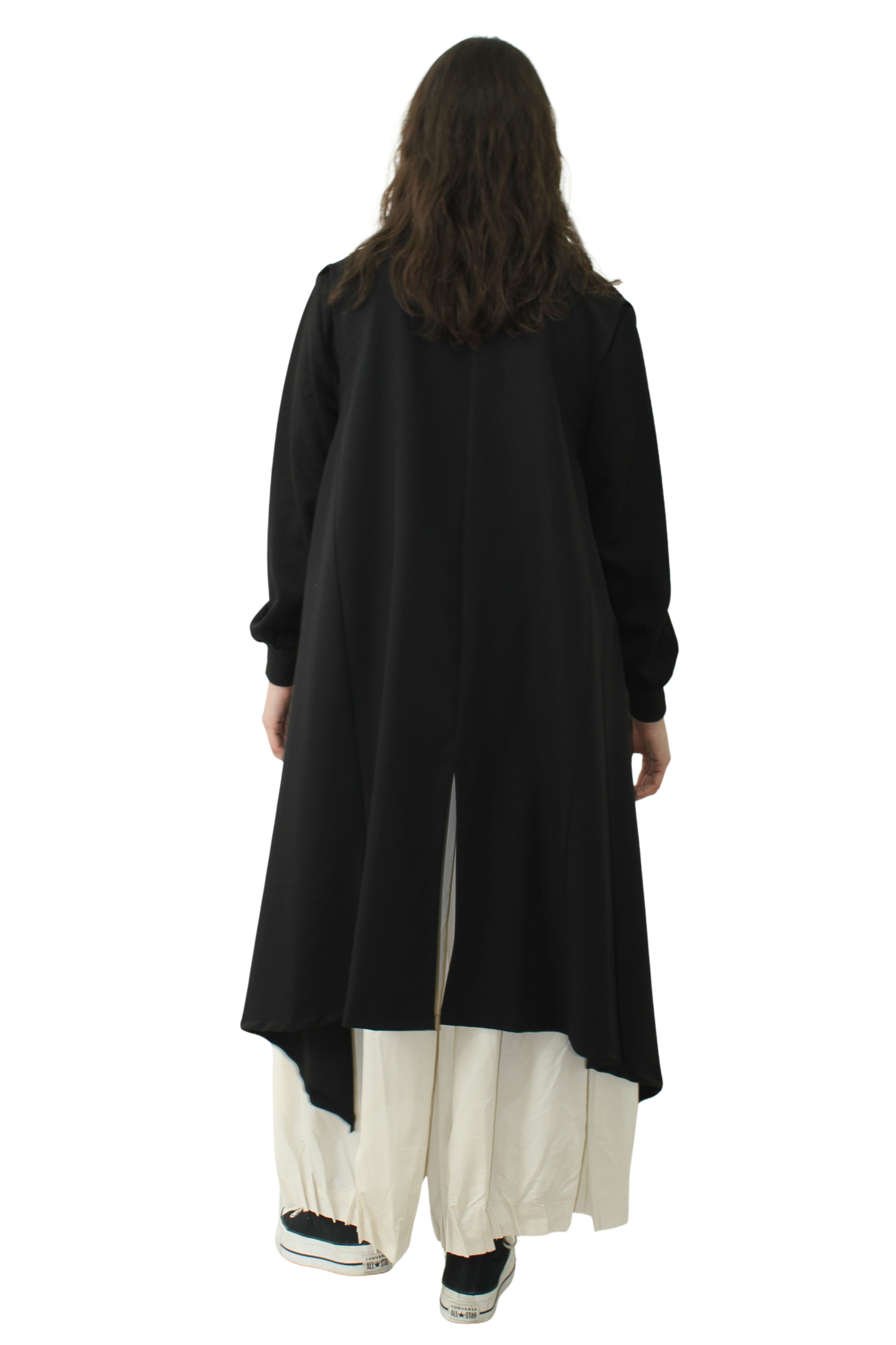 Chaleco Negro Sin Mangas Picos Desiguales - Jot_Milano