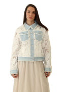 Chaqueta Vaquera Encaje Blanco - Jot_Madrid LYKKE