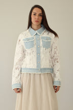 Chaqueta Vaquera Encaje Blanco - Jot_Madrid LYKKE