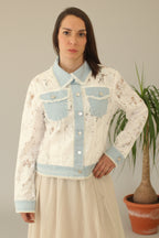 Chaqueta Vaquera Encaje Blanco - Jot_Madrid LYKKE