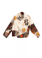 Chaqueta Estampada Abstracta Cuello Caído LYKKE