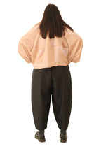 Bomber mangas murciélago en color cobre con plantas de bambú bordadas  | YOLYKKE