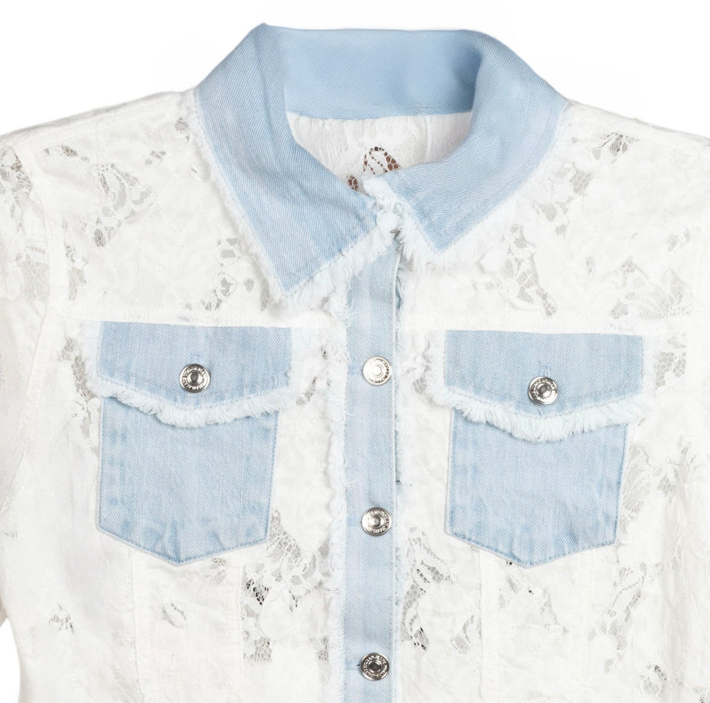 Chaqueta Vaquera Encaje Blanco - Jot_Madrid LYKKE