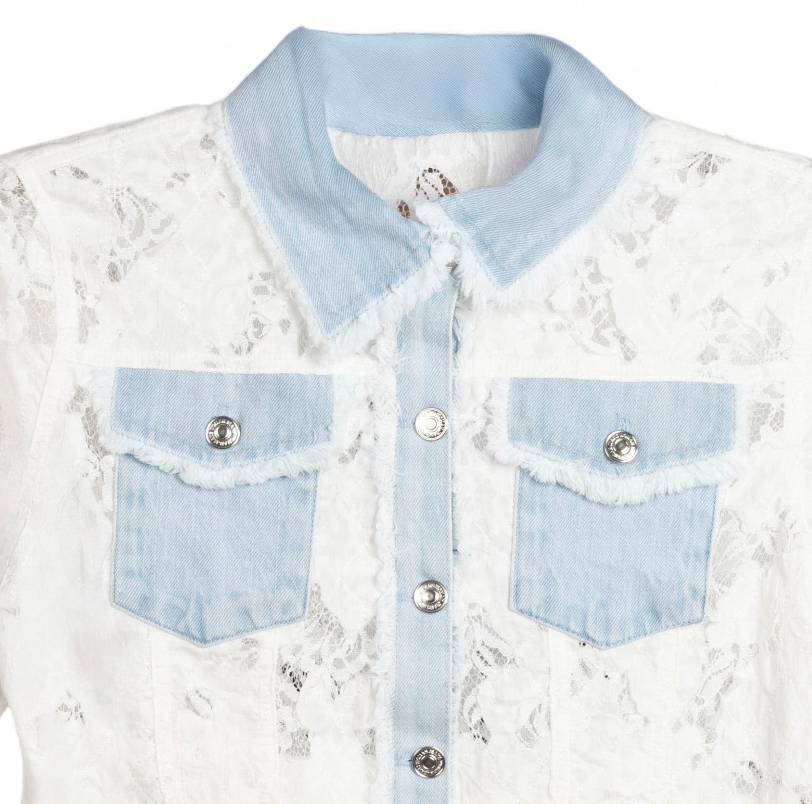 Chaqueta Vaquera Encaje Blanco - Jot_Madrid LYKKE