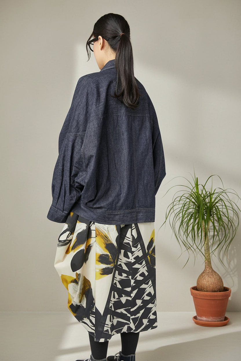 chaqueta vaquera de wendy trendy con manga japonesa