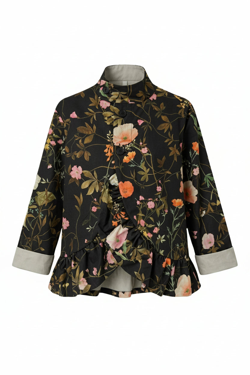 Chaqueta Floral Botánica Volante