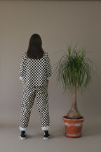 pantalón Wendy trendy tablero de ajedrez |YOLYKKE