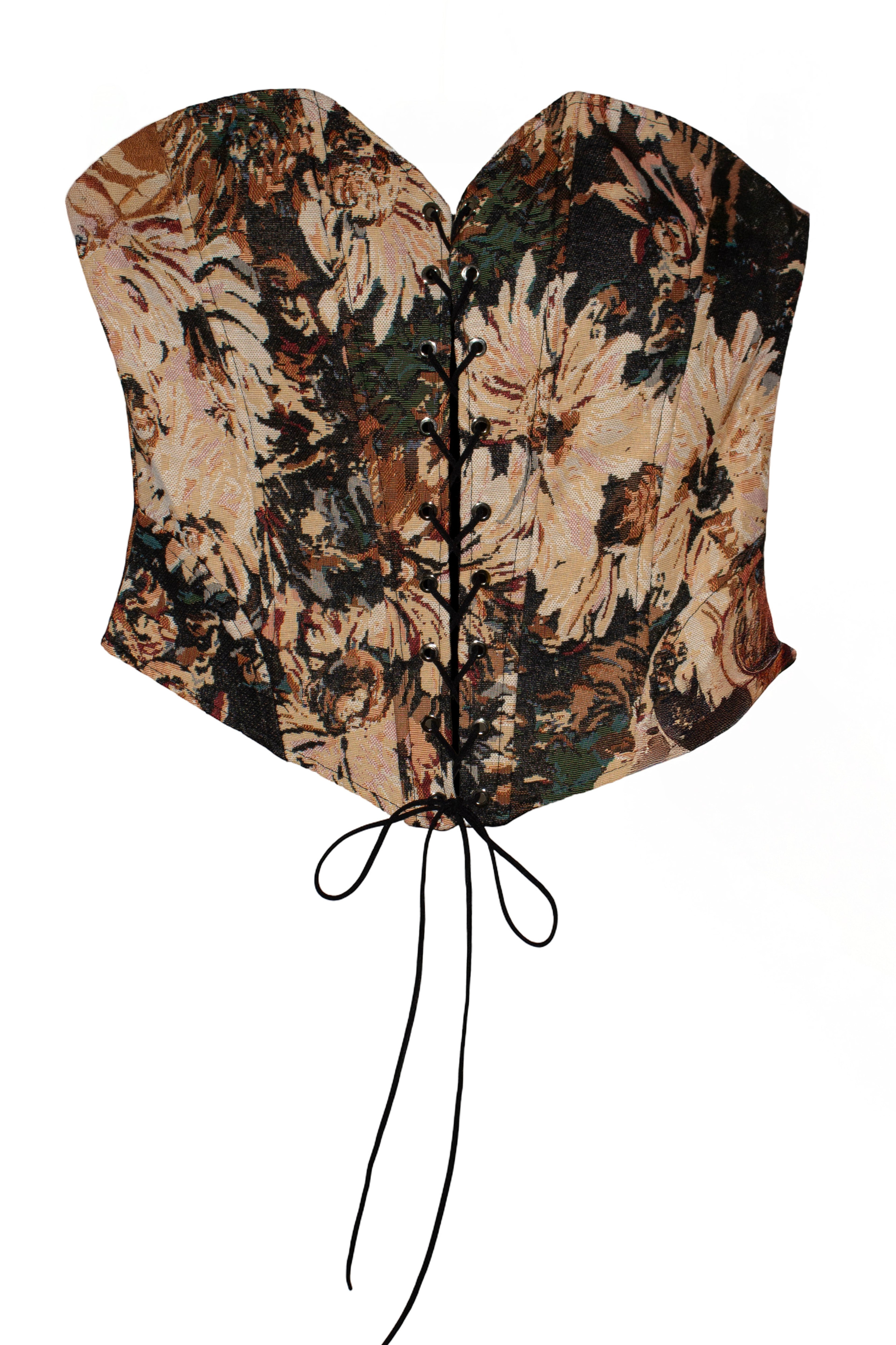 corsé de jot_madrid estampado floral y lazada delantera