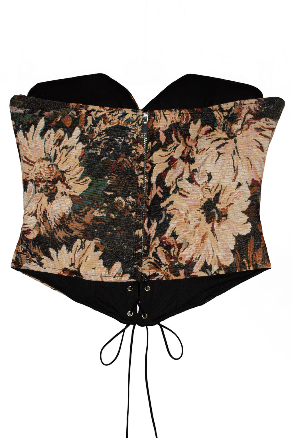 corsé de jot_madrid estampado floral y lazada delantera