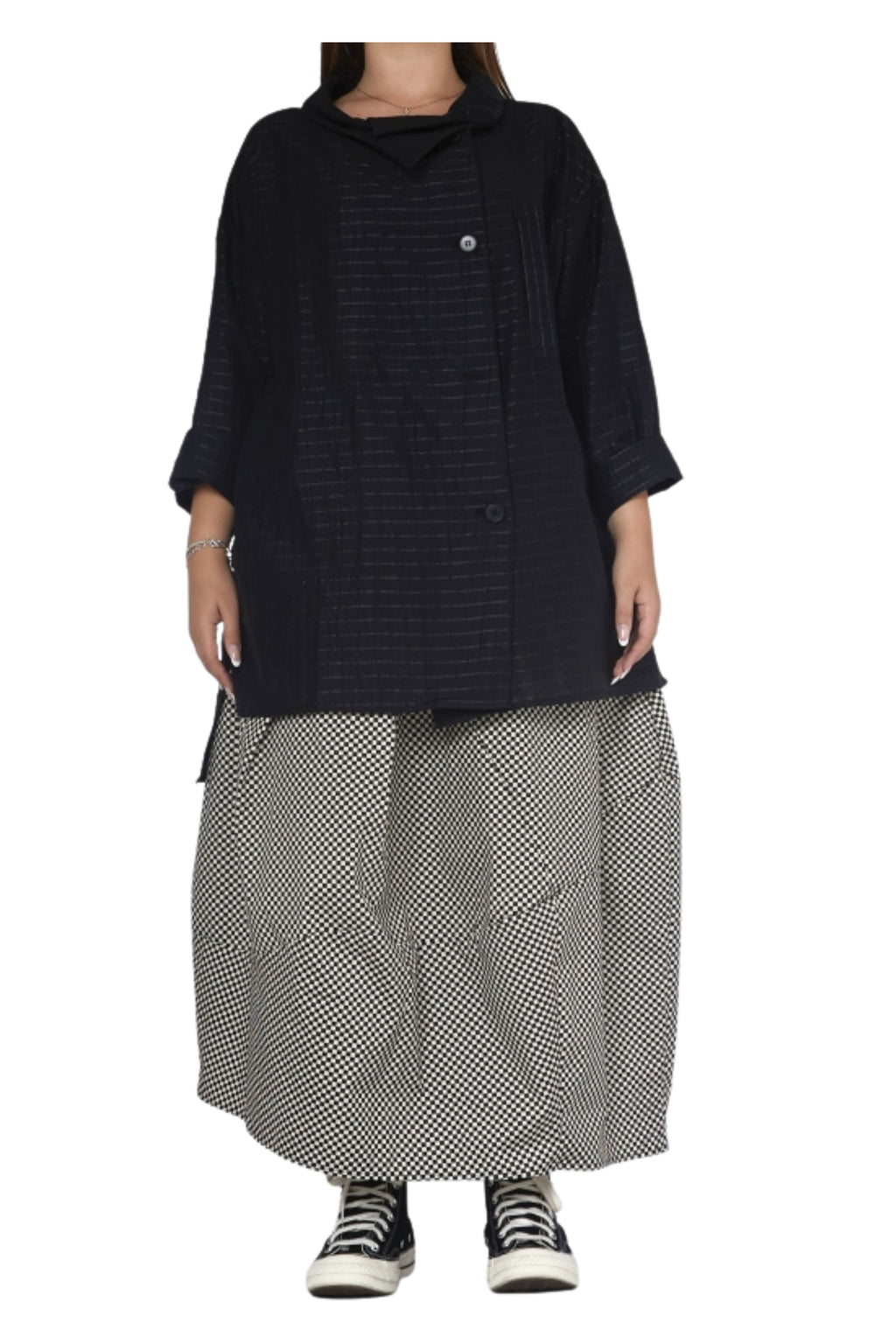 falda wendy trendy tablero pequeño bicolor | YOLYKKE