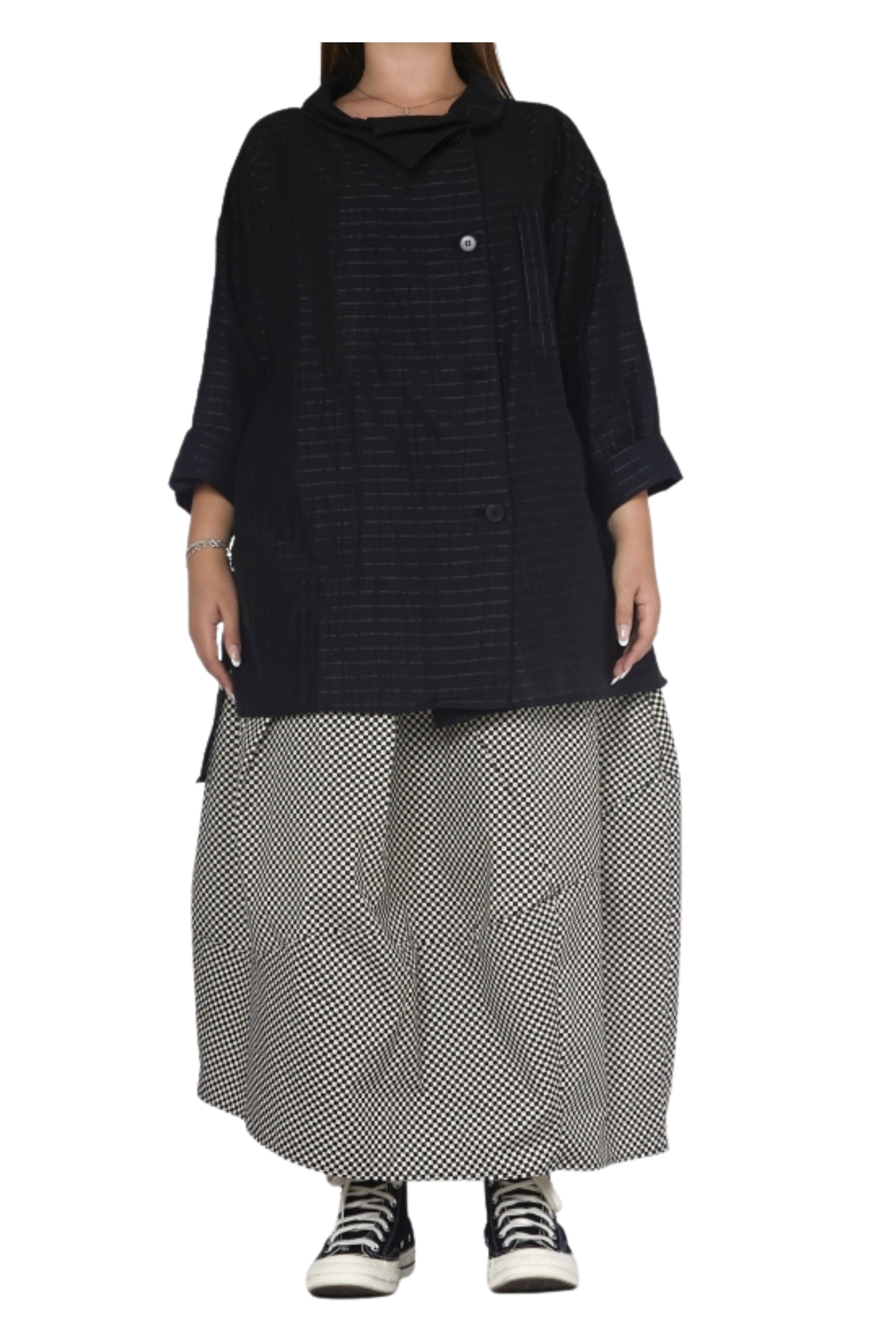 falda wendy trendy tablero pequeño bicolor | YOLYKKE