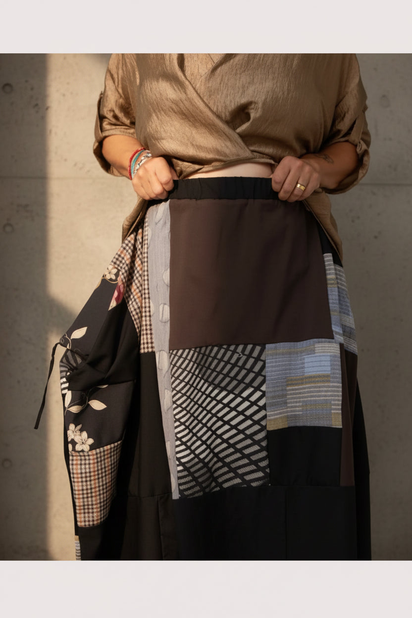 falda wendy tredny estampados orientales tipo kimono