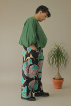 pantalón de Wendy trendy estampado rosas de colores