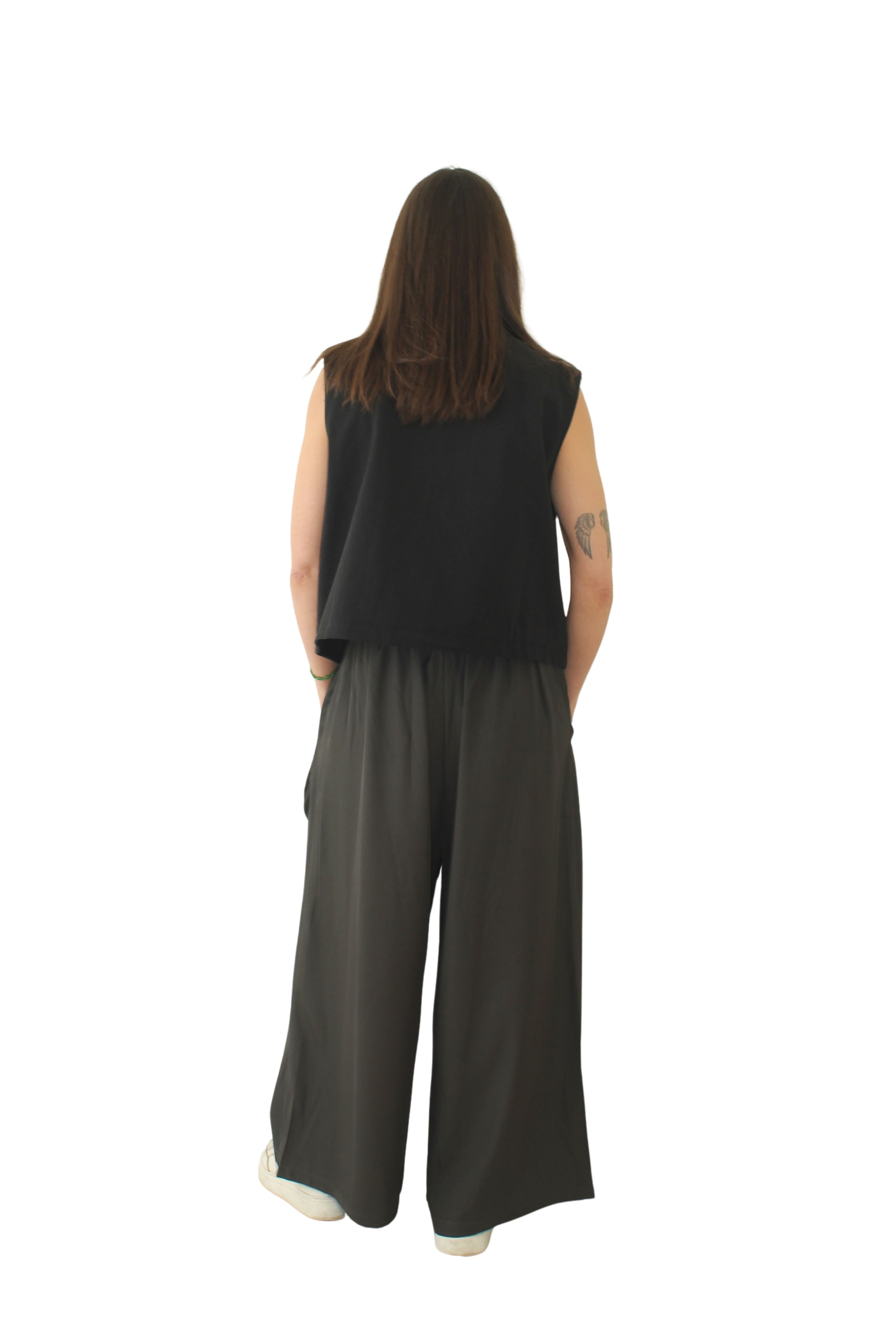 Pantalón Nefelibata Cremalleras - Chocolate