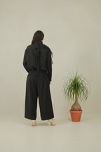 Pantalón Negro Fluido Ancho - Nefelibata