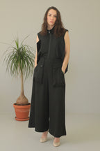 Pantalón Negro Fluido Ancho - Nefelibata