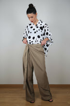 Pantalon Nefelibata drapé croisé
