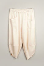 Pantalón en punto milano beige super cómodo  de jotmilano LYKKE