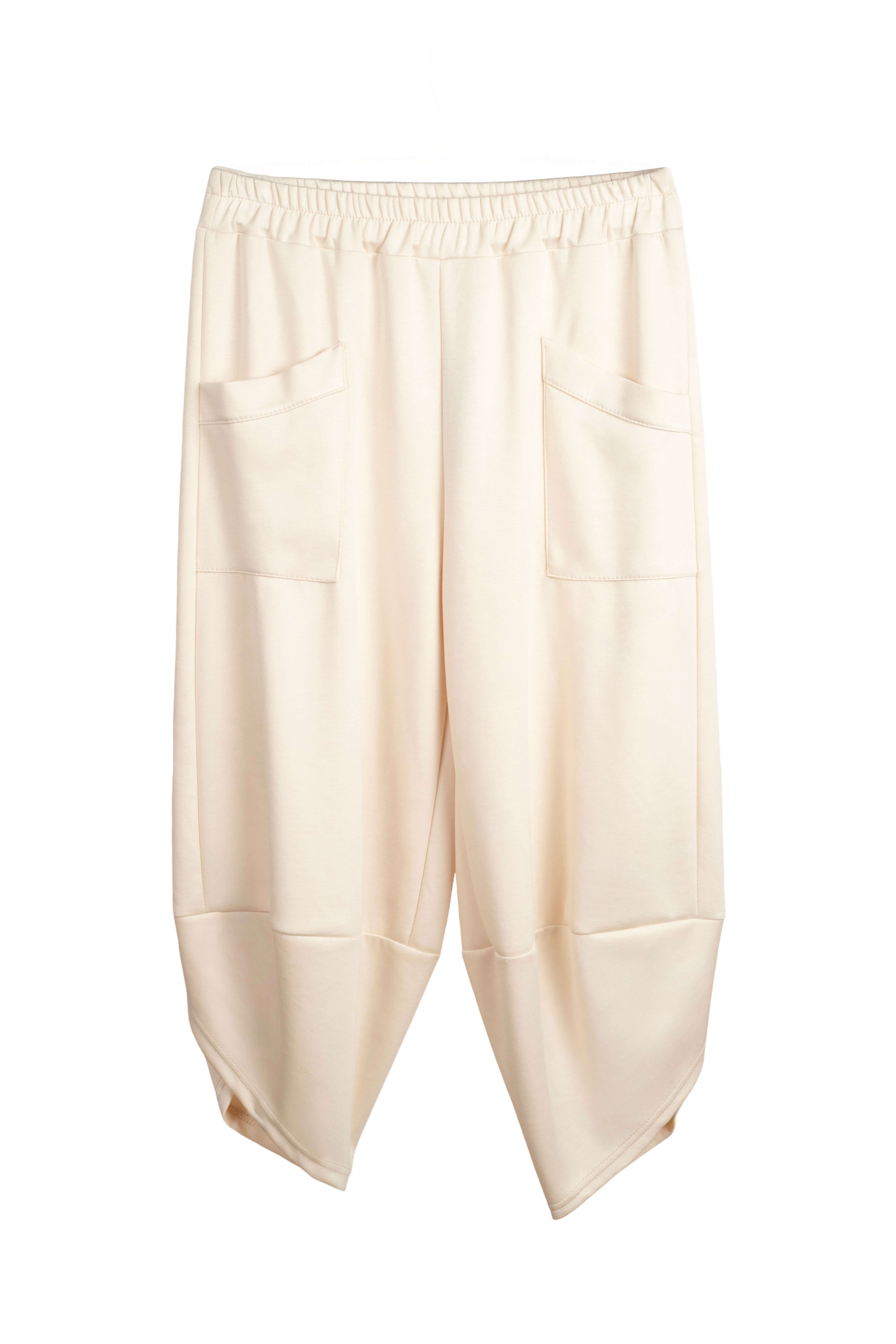 Pantalón en punto milano beige super cómodo  de jotmilano LYKKE