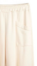 Pantalón en punto milano beige super cómodo  de jotmilano LYKKE