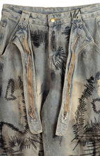 vaquero degradado con cinto colgando de jot_madrid