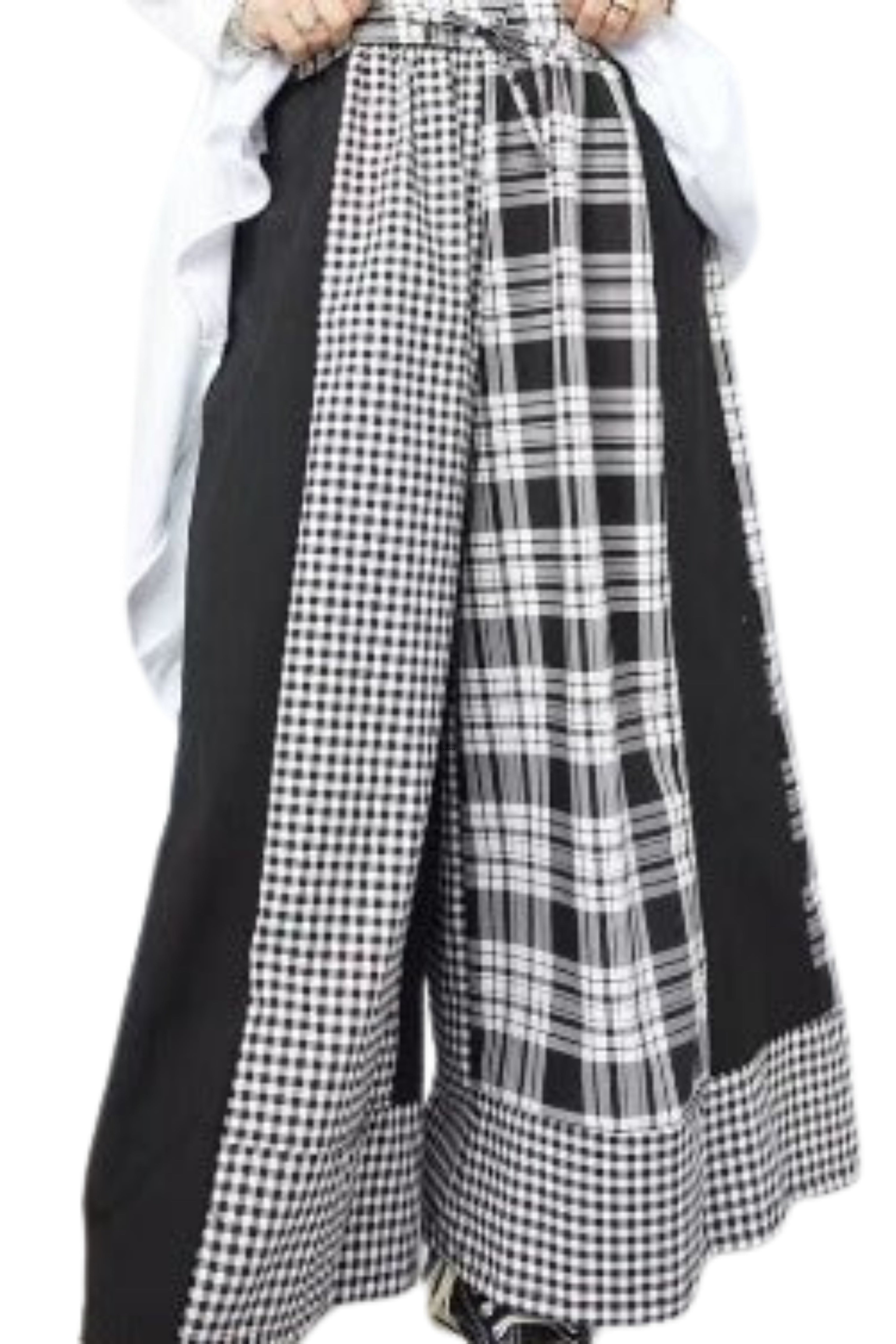 palazzo wendy trendy combinado rayas y cuadros