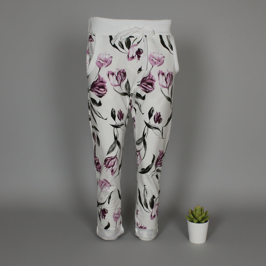 Pantalón Wendy Trendy Estampado Flores Artísticas