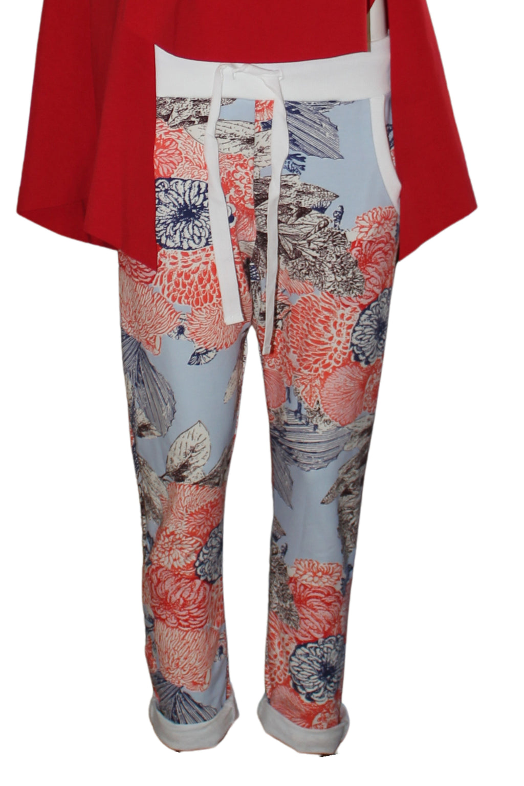 pantalon de wendy trendy con flores orientales