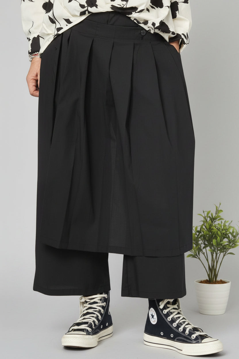 pantalon con pareo sobrepuesto de wendy trendy