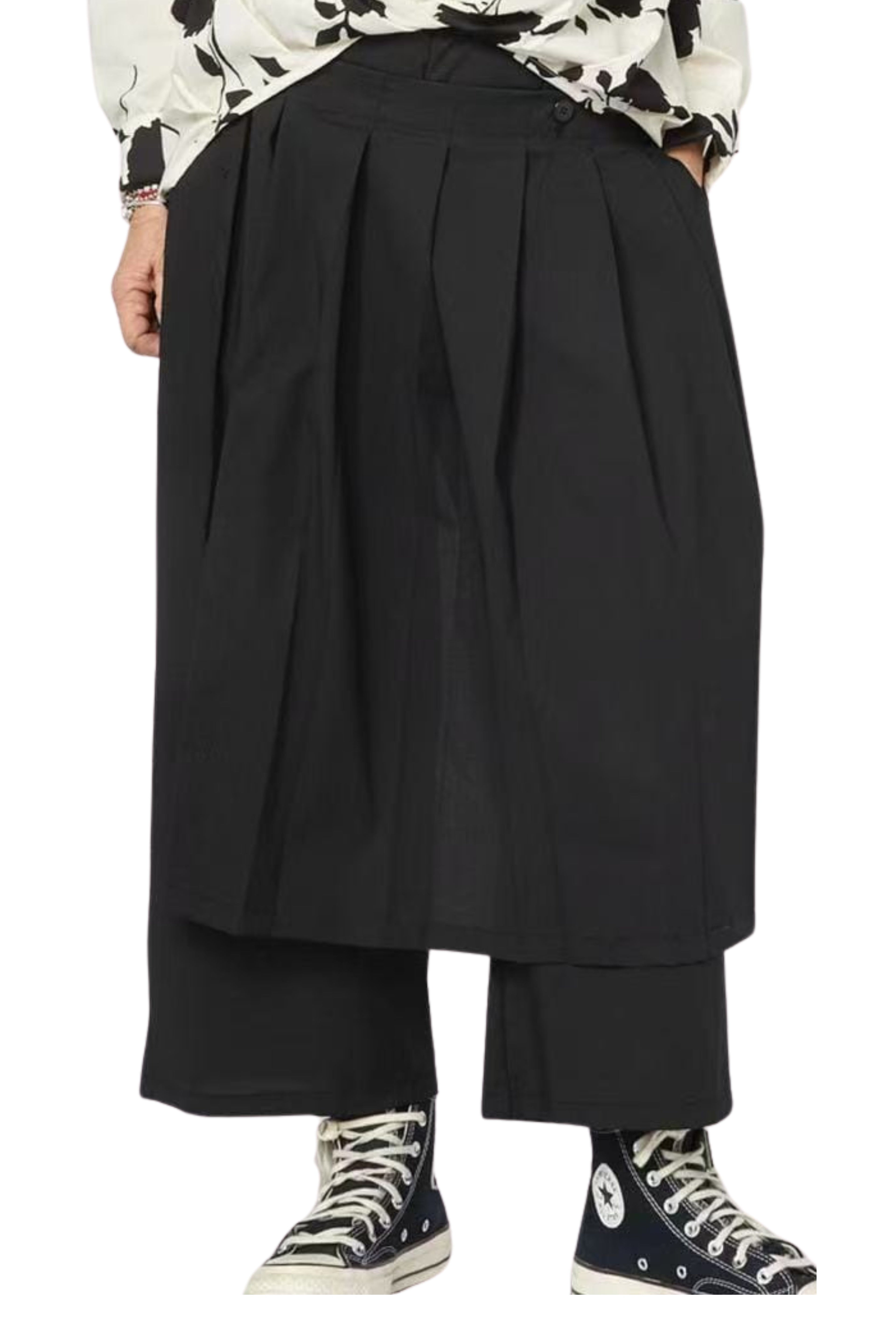 pantalon con pareo sobrepuesto de wendy trendy