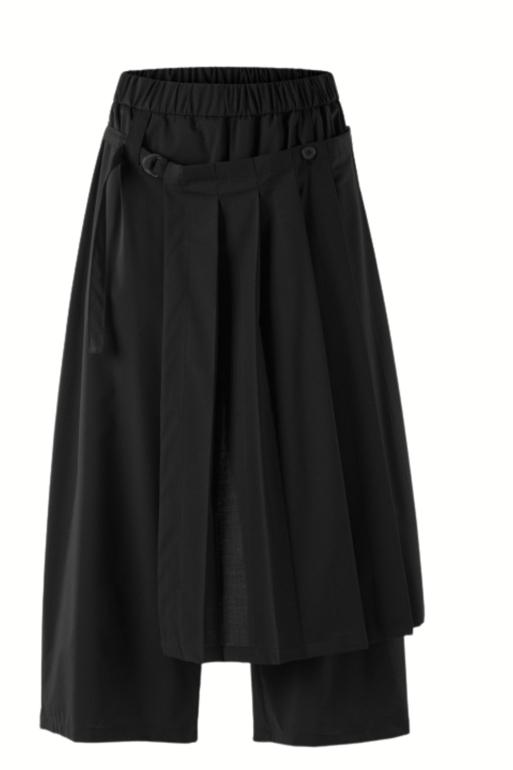 pantalon wendy trendy con pareo sobrepuesto de tablas