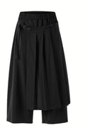 pantalon wendy trendy con pareo sobrepuesto de tablas