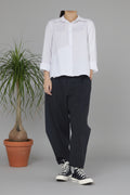 pantalón globo de Wendy trendy rayas diplomáticas