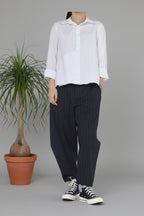 pantalón globo de Wendy trendy rayas diplomáticas