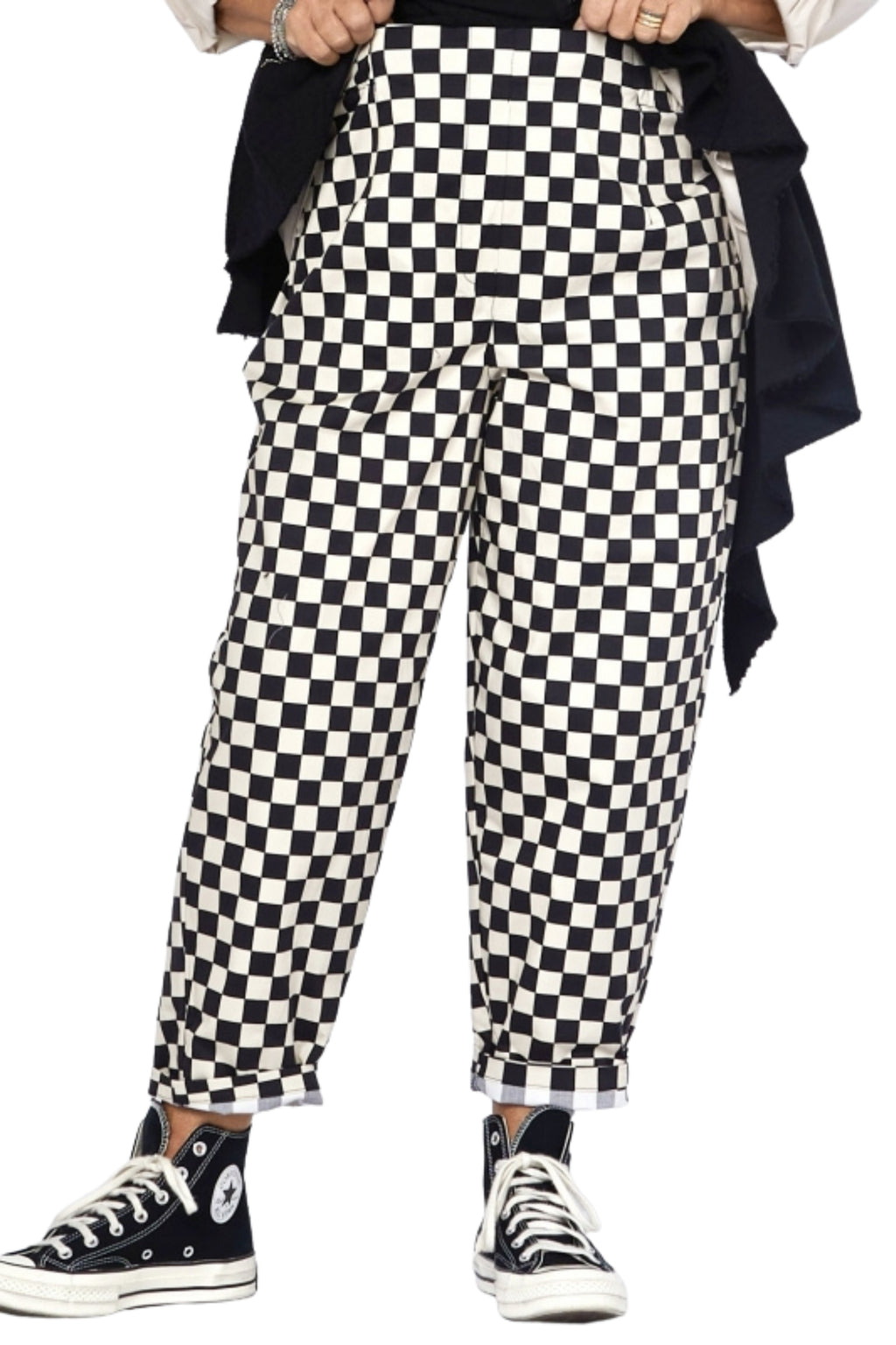 pantalón Wendy trendy tablero de ajedrez |YOLYKKE